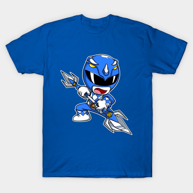 Blue Ranger Triceratops T-Shirt by HiroRay1984